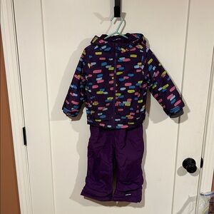 Lands' End Purple Kids' Winter Jacket and Snowpants